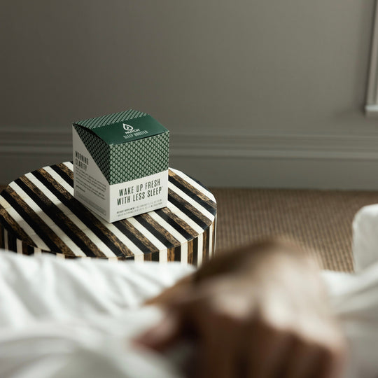 Closed Nutch Box - Combat morning fatigue and tiredness. Closed box with a monthly supply of Nutch, the sleep booster that enables people with insufficient sleep—such as new parents, executives, entrepreneurs and gamers—to wake up fresh, feeling clear-headed and energized